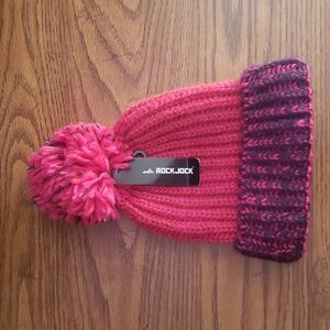 Rockjock pompom beanie hat